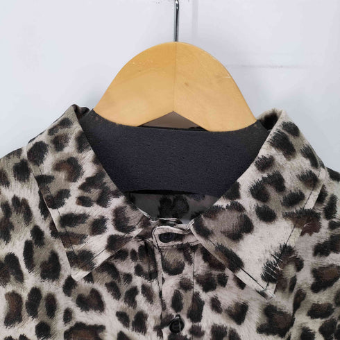 ネオス NEOS ADDICTIVE DESIGN S/S ヒョウ柄シャツ メンズ JPN:XL